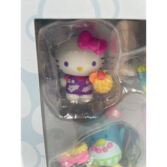 Jazwares Collectible Hello Kitty And Friends 6 Figure Pack Tropical Party Sealed - Picture 4 of 14